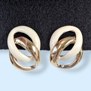 Vintage Napier Enamel Link Earrings